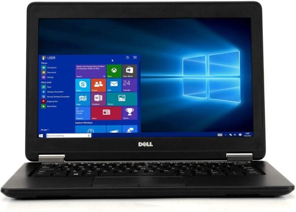 Dell Latitude E7250 12.5in Business Class Laptop, Intel Core i7-5600U 2.6Ghz, 8GB DDR3 RAM, 256GB SSD, HDMI, Webcam, Windows 10, Black (Renewed)