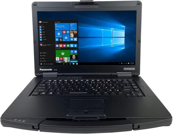 Panasonic Toughbook CF-54 14″ Laptop, Intel Core i5-5300U, 14.0” FHD, Gloved Multi Touch, 256GB SSD, 8GB Ram, Wi-fi, TPM, BT, 4G LTE, Dual Pass, Backlit Keyboard, DVD Multi-Drive, Webcam, Windows 10 Pro, Silver (Refurbished Grade C)