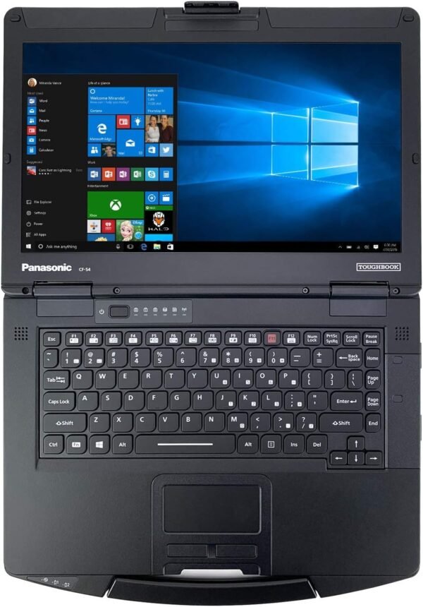 Panasonic Toughbook CF-54 14″ Laptop, Intel Core i5-5300U, 14.0” FHD, Gloved Multi Touch, 256GB SSD, 8GB Ram, Wi-fi, TPM, BT, 4G LTE, Dual Pass, Backlit Keyboard, DVD Multi-Drive, Webcam, Windows 10 Pro, Silver (Refurbished Grade C) - Image 6