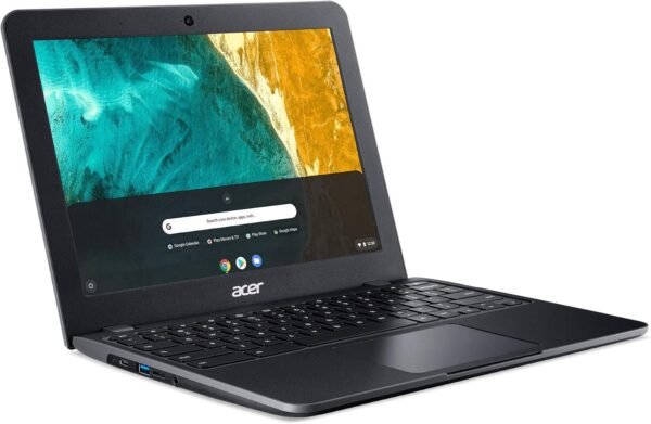 Acer Chromebook 512 Laptop, Intel Celeron N4020, 12″ HD+ Display, Intel UHD Graphics 600, 4GB LPDDR4, 32GB eMMC, Intel 9560 802.11ac Gigabit WiFi 5, MIL-STD 810G, Chrome OS, Black (Renewed) - Image 3