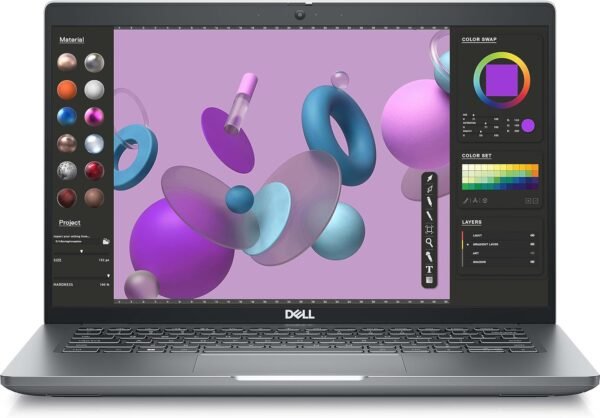 Dell Precision 3480 Workstation Laptop, 14″ 1920×1080 FHD Display, Intel Core i5-1350P, 16GB Ram, 256GB SSD, Windows 11 Pro, Silver (Renewed)