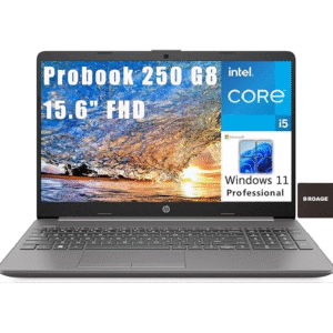HP Probook 250 G8 15.6in Laptop, Intel Core i5-1135G7, 15.6″FHD Display, 16GB DDR4 SDRam, 512GB PCIe NVMe SSD, Windows 11, Grey (Renewed)